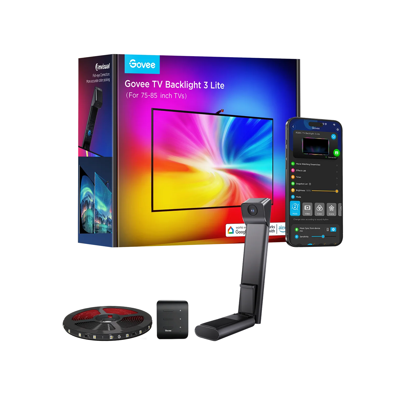 GOVEE TV háttérvilágítás 3 Lite, 75-85" képernyőhöz, H60993D2