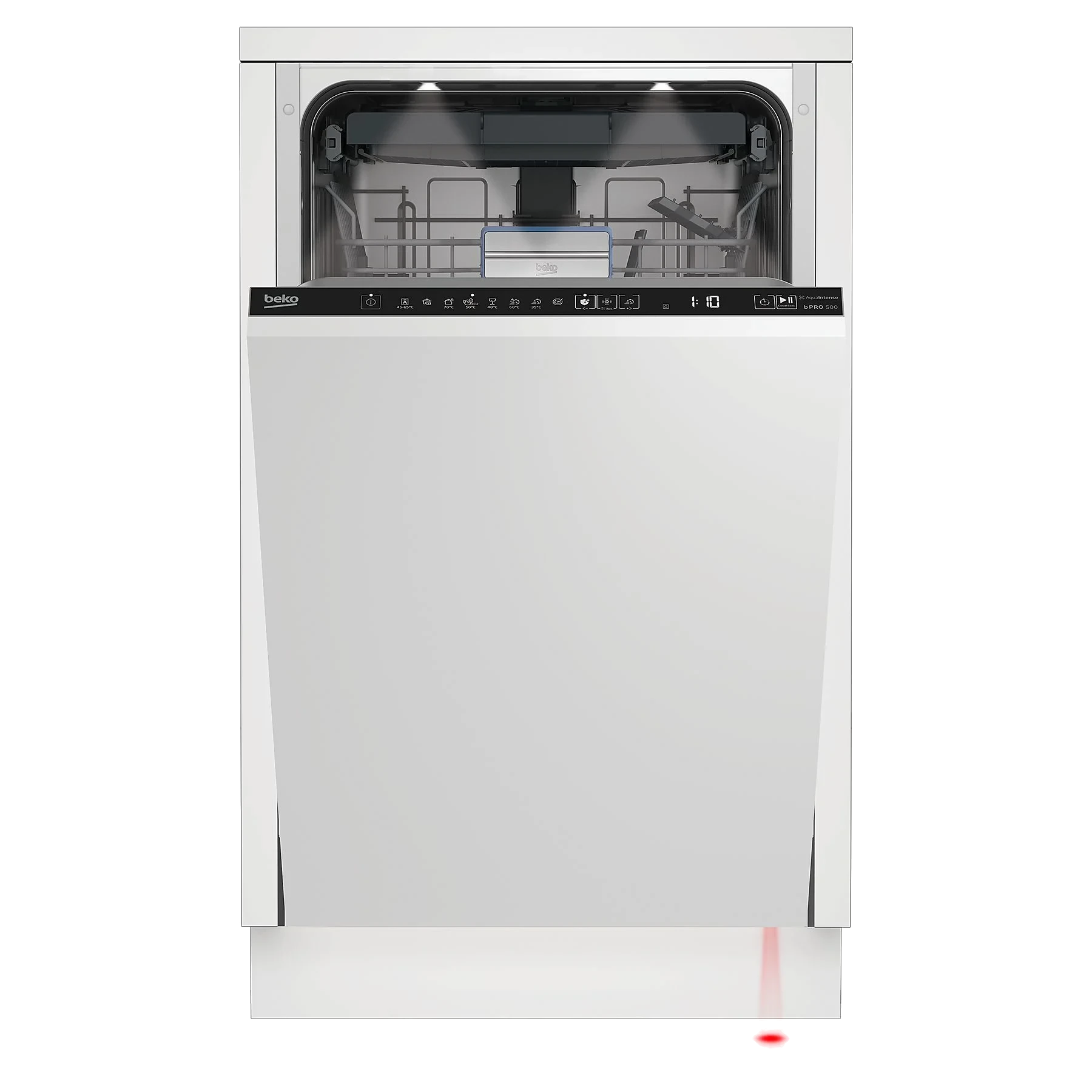 Zmywarka do zabudowy BEKO bPRO500 BDIS38041Q AquaIntense 10kpl. 45cm Autootwieranie drzwi Szuflada na sztućce