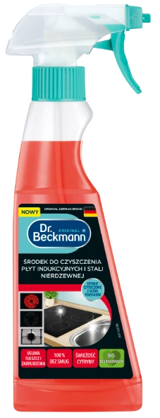 Płyn do czyszczenia płyt indukcyjnych i stali nierdzewnej DR BECKMANN 250 ml