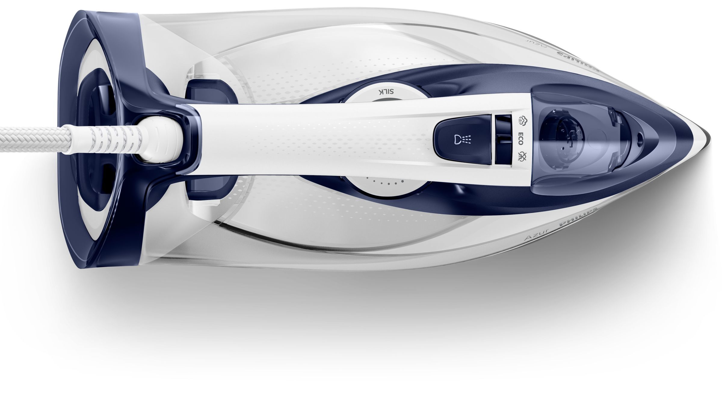 Plancha de vapor - Philips Azur GC4541/20, 45 g/min, Golpe de vapor 200 g, 2400 W, Suela SteamGlide