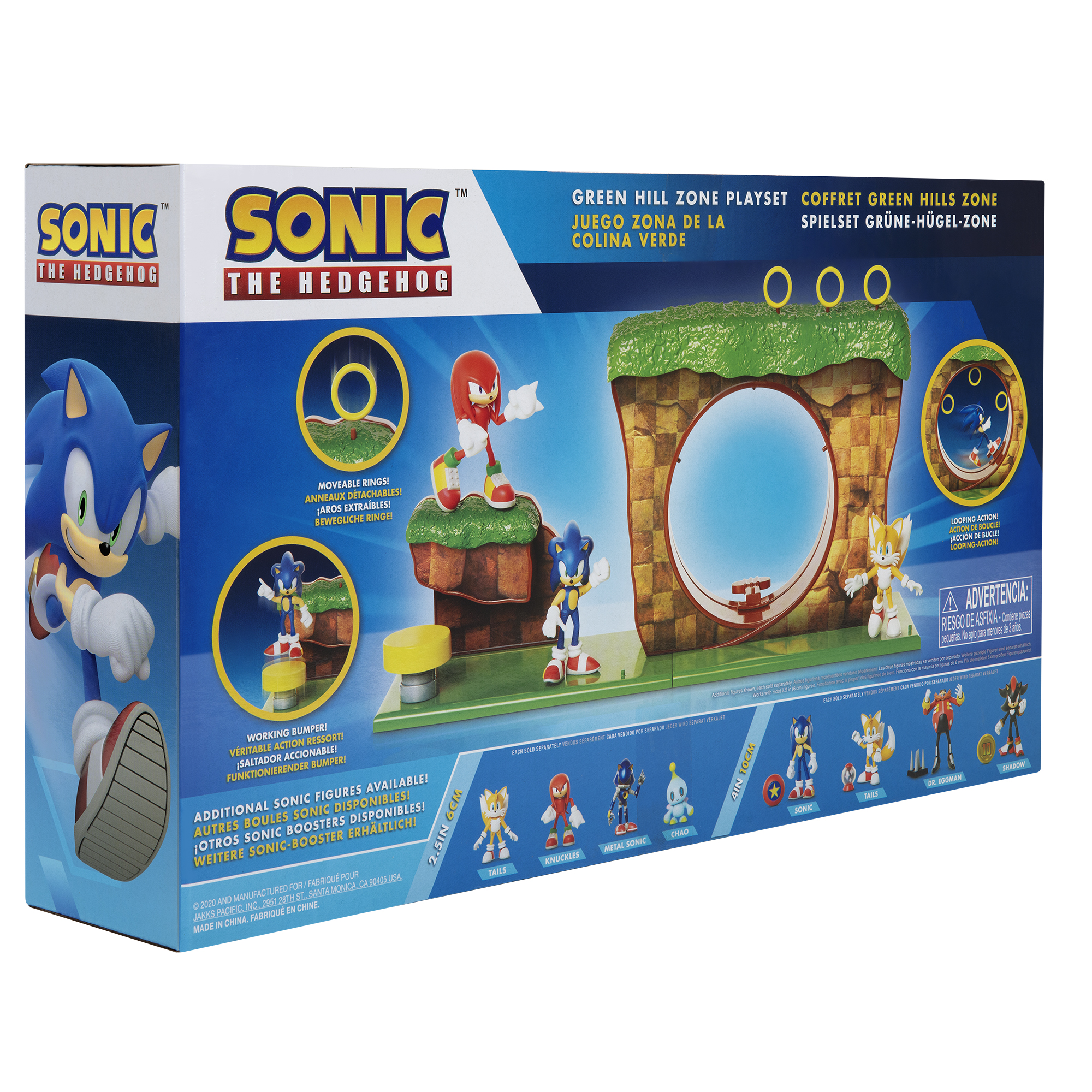 THE HEDGEHOG Sonic cm 6,5 Hill SONIC Spielfigur Spielset, Nintendo Green Zone