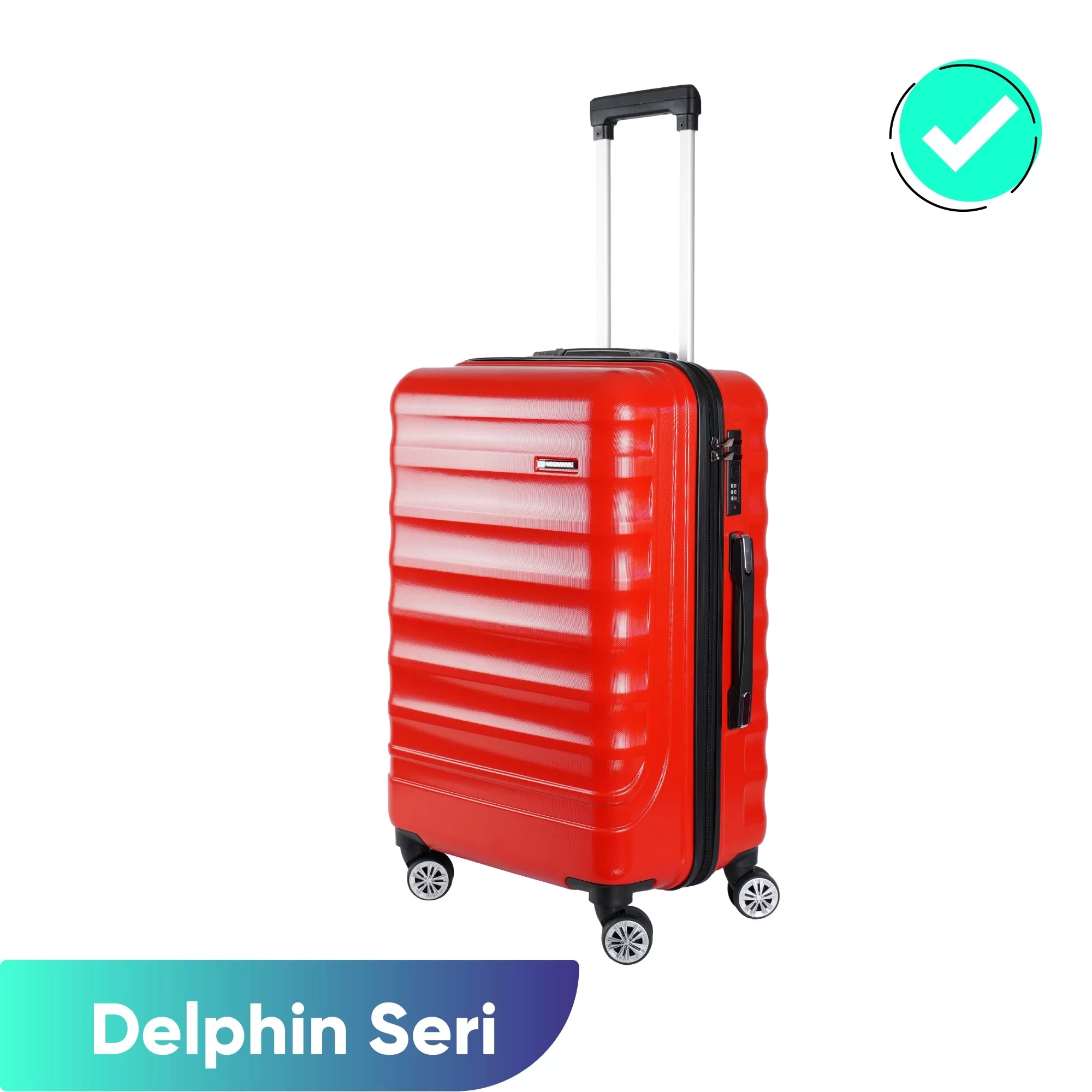 VEGMANN Delphin ABS Orta Boy Valiz Kırmızı