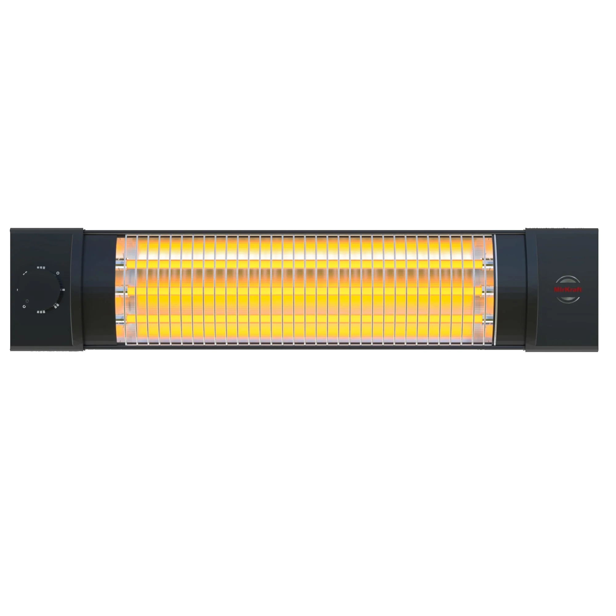 MIRKRAFT MT-5252 3 Kademe Quartz 1800 W Elektrikli Isıtıcı Siyah