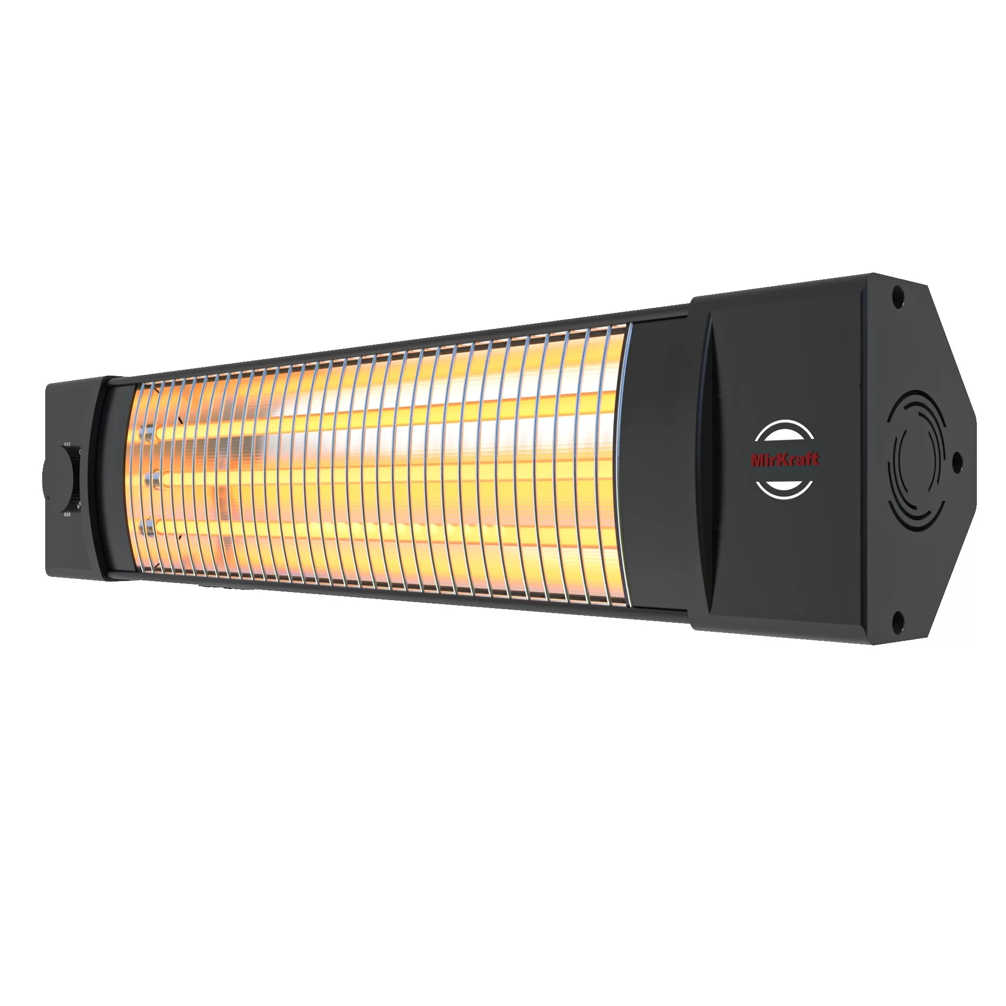 MIRKRAFT MT-5252 3 Kademe Quartz 1800 W Elektrikli Isıtıcı Siyah