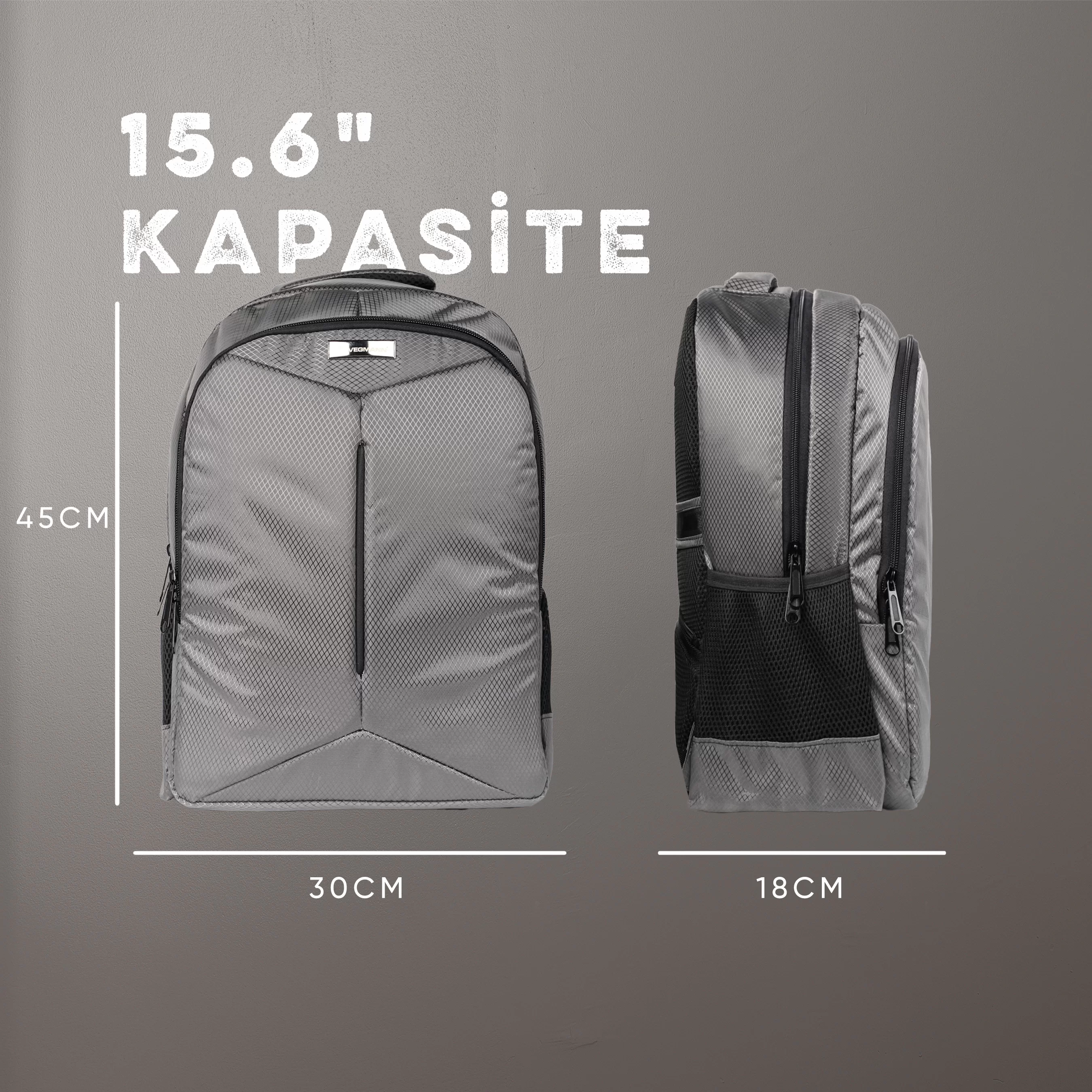 VEGMANN Spectra 15,6 inç Laptop Çantası Gri