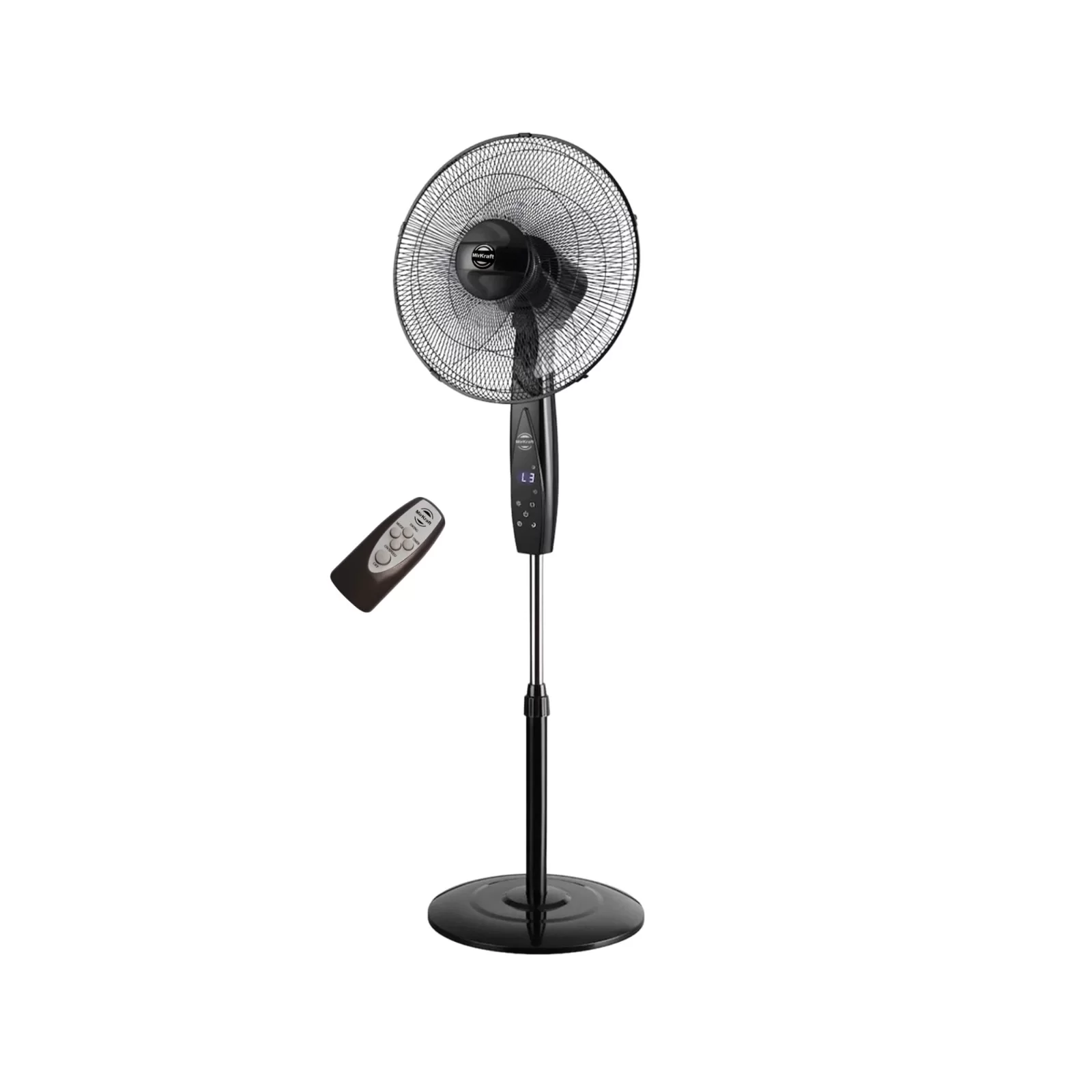 MIRKRAFT FS-K40BR Uzaktan Kumandalı 16 inç Stand Fan Vantilatör siyah