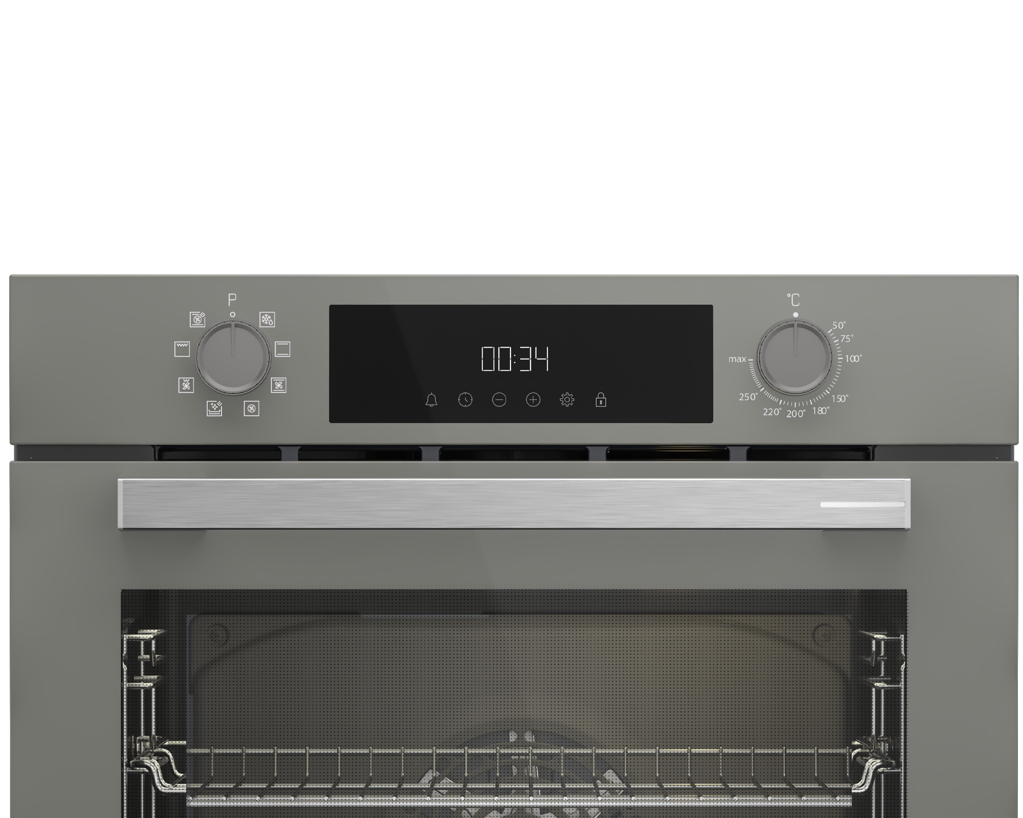 ARCELIK AFC 341 G 72 l Ankastre Fırın Gri Cam Yüzey (Grion)
