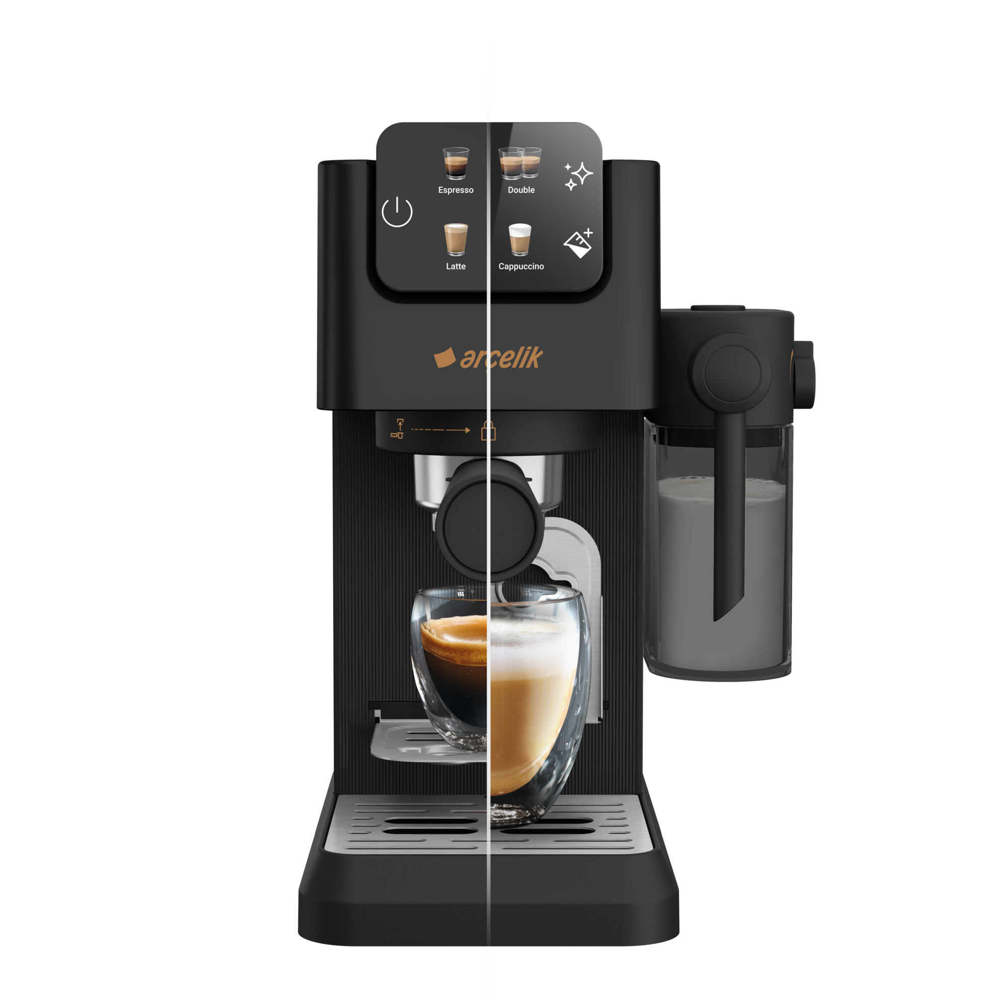 ARCELIK Imperium Barista EM 3353 Yarı Otomatik Espresso Makinesi Siyah