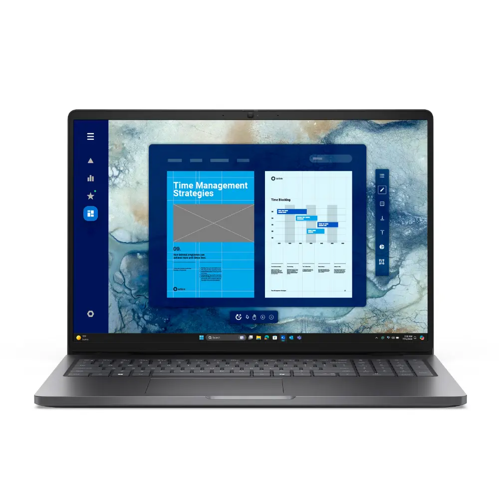 DELL Pro 16 PC16250  FHD+ Ultra 7 255U 64 GB RAM 512 GB SSD 16 inç Windows 11 Pro Laptop Gri