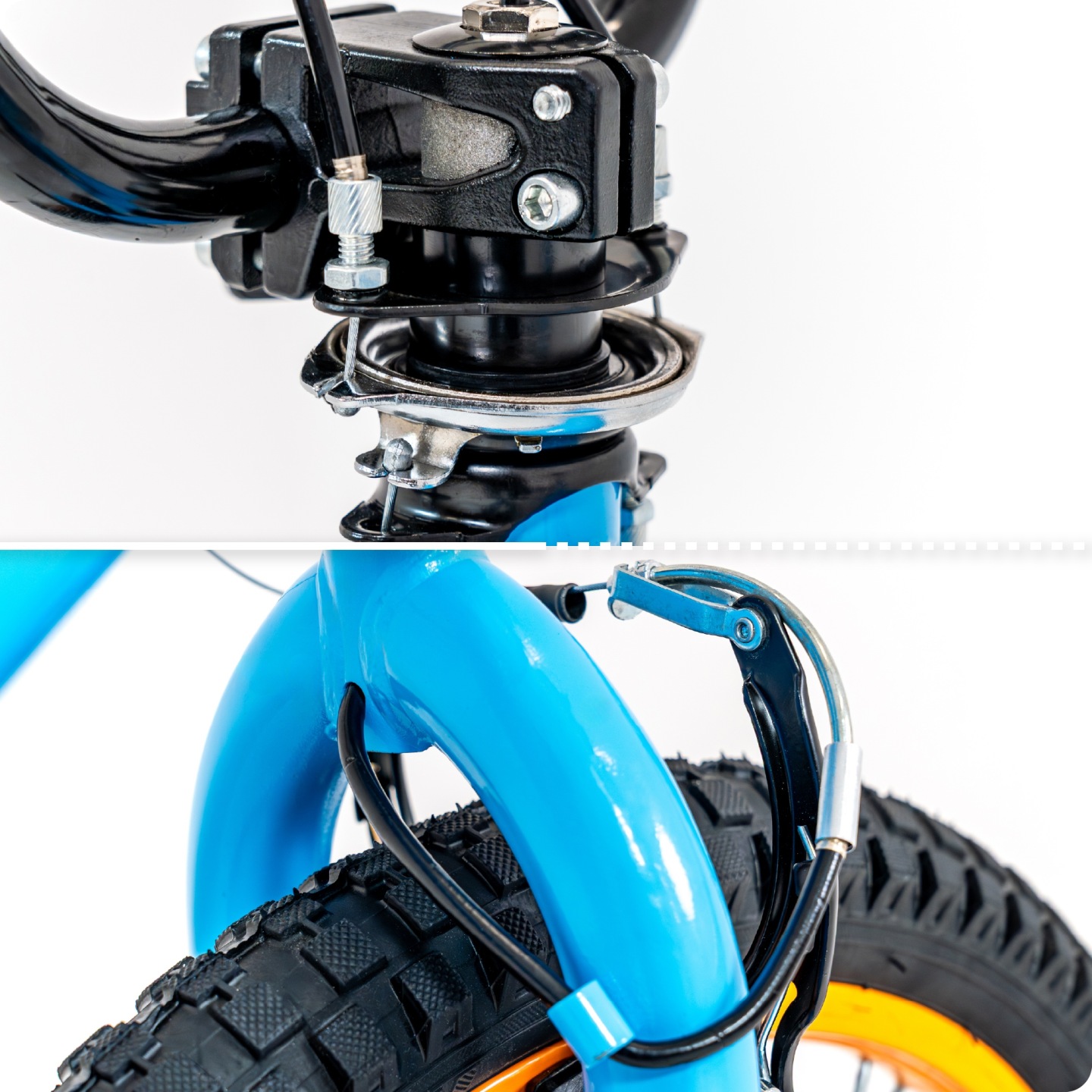 THUNDER Rower wyczynowy 20" cali rotor 360 stopni 4 pegi freestyle jednobiegowy niebieski