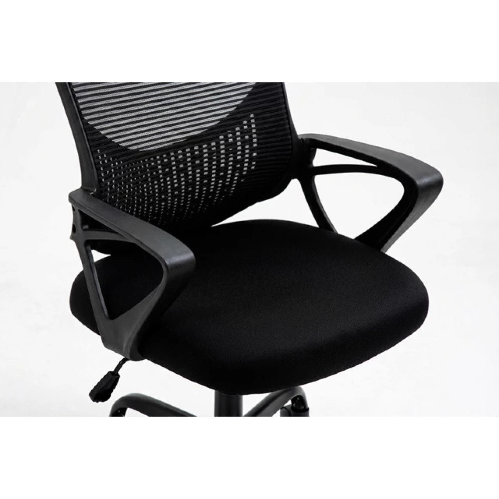 SEDIA DA UFFICIO ACTIVEJET YK507 ergonomica, girevole, in rete nera, con braccioli, regolabile in altezza