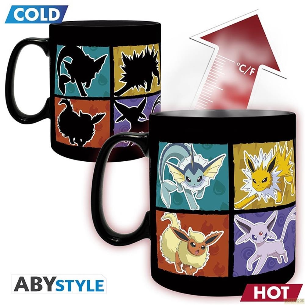 Taza - ABYSTYLE POKEMON - Taza termosensible - 460 ml - Eevee - caja de cartón