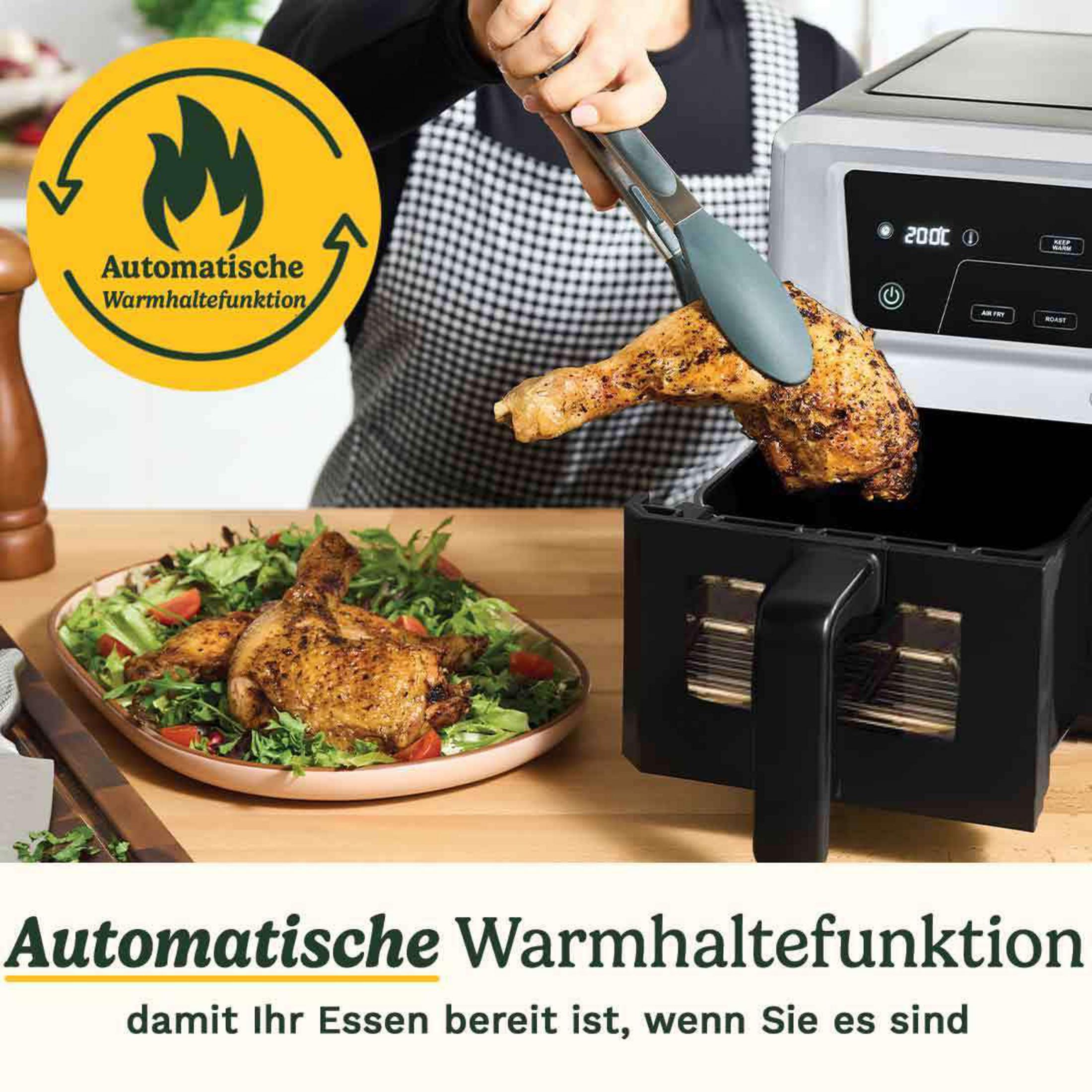 Freidora de aire - CUISINART AFD10XSSE, 2400 W, 10,4 l, Negro