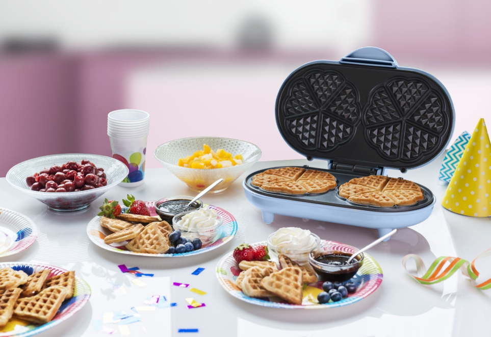 MACCHINA PER WAFFLE BESTRON ADWM1000B, 1200 W, antiaderente