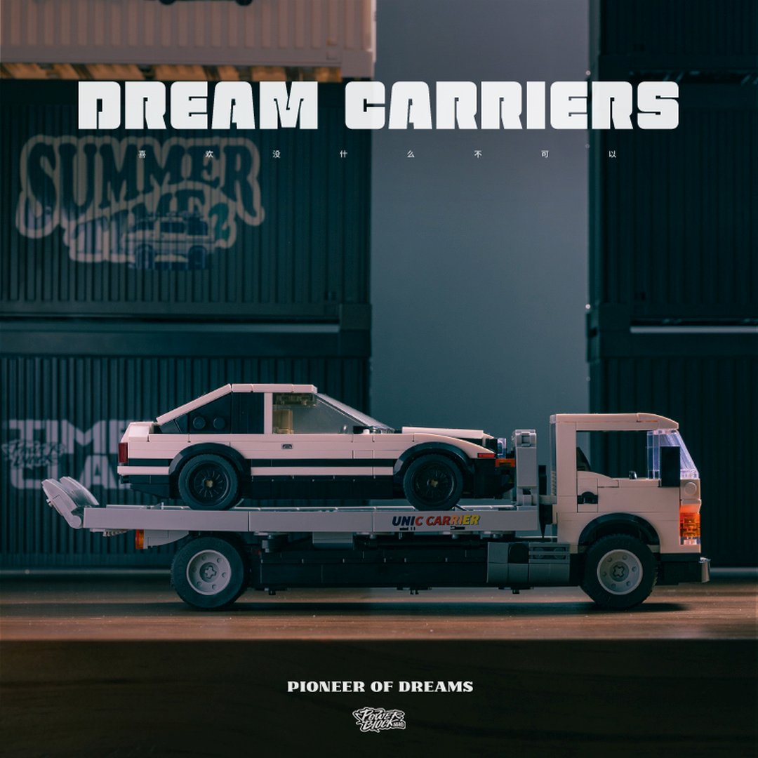 Klocki POWERBUILD Samochód Dream Carriers Laweta Hydrauliczna