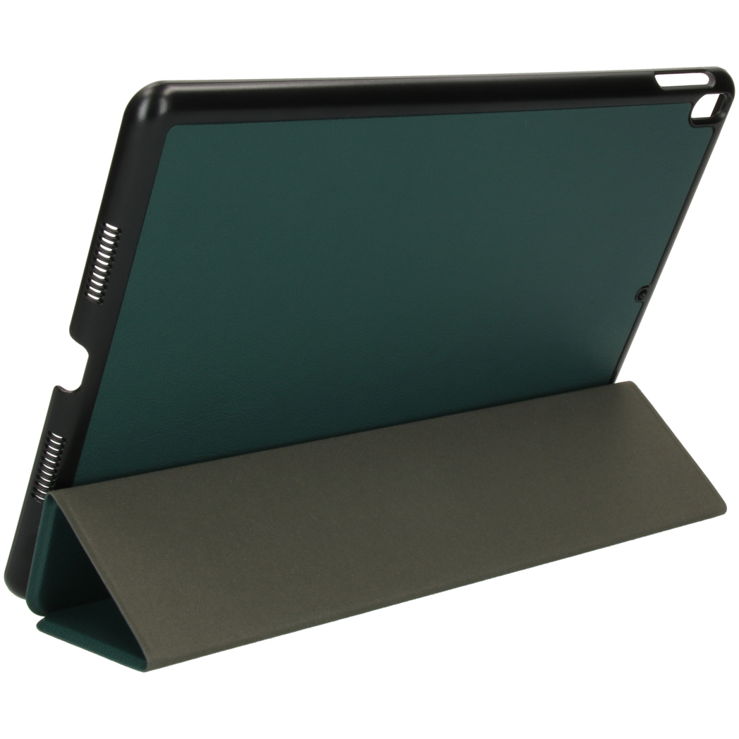 IMOSHION Custodia protettiva Bookcover Trifold Custodia per tablet Copertina per Apple Ecopelle, Verde scuro