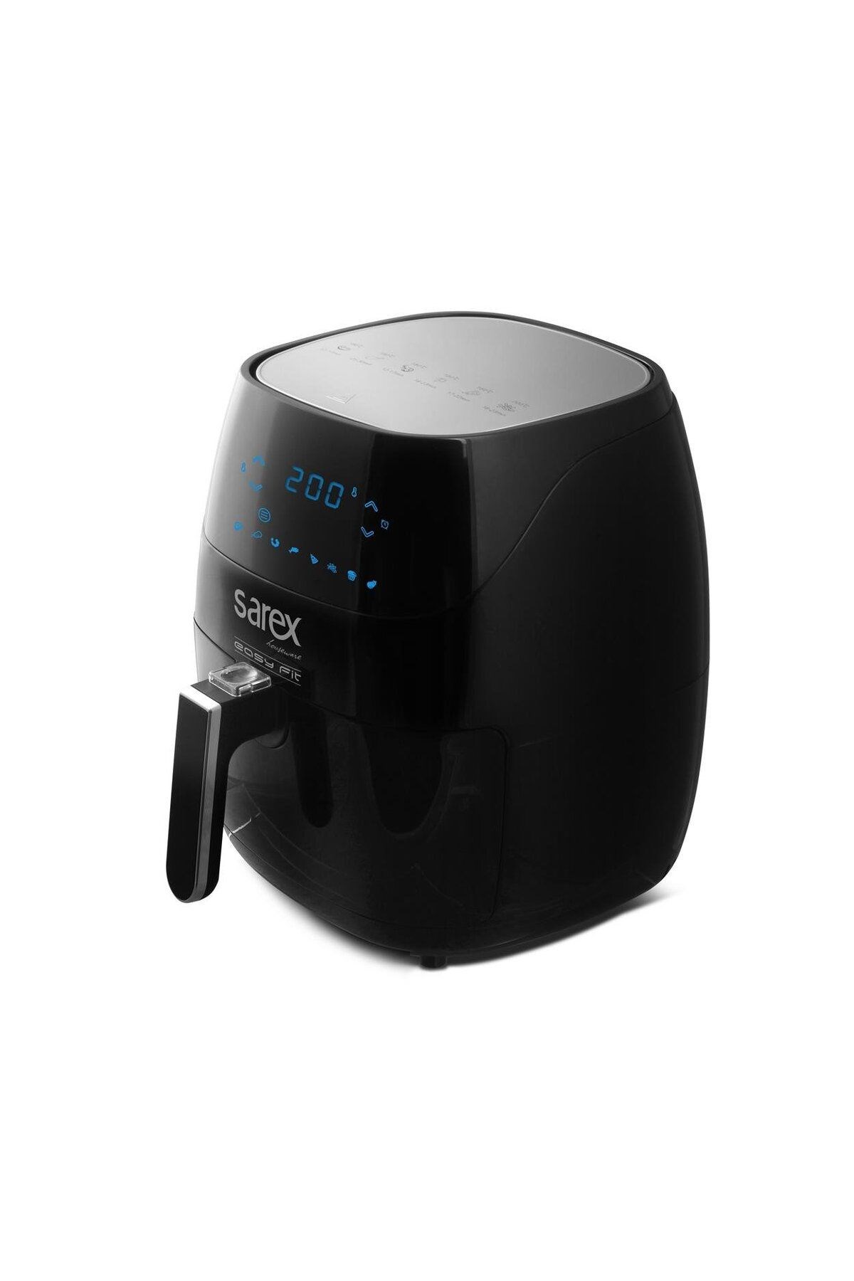 SAREX SR-7000 Easy Fit Sıcak Hava Fritözü Airfryer Siyah