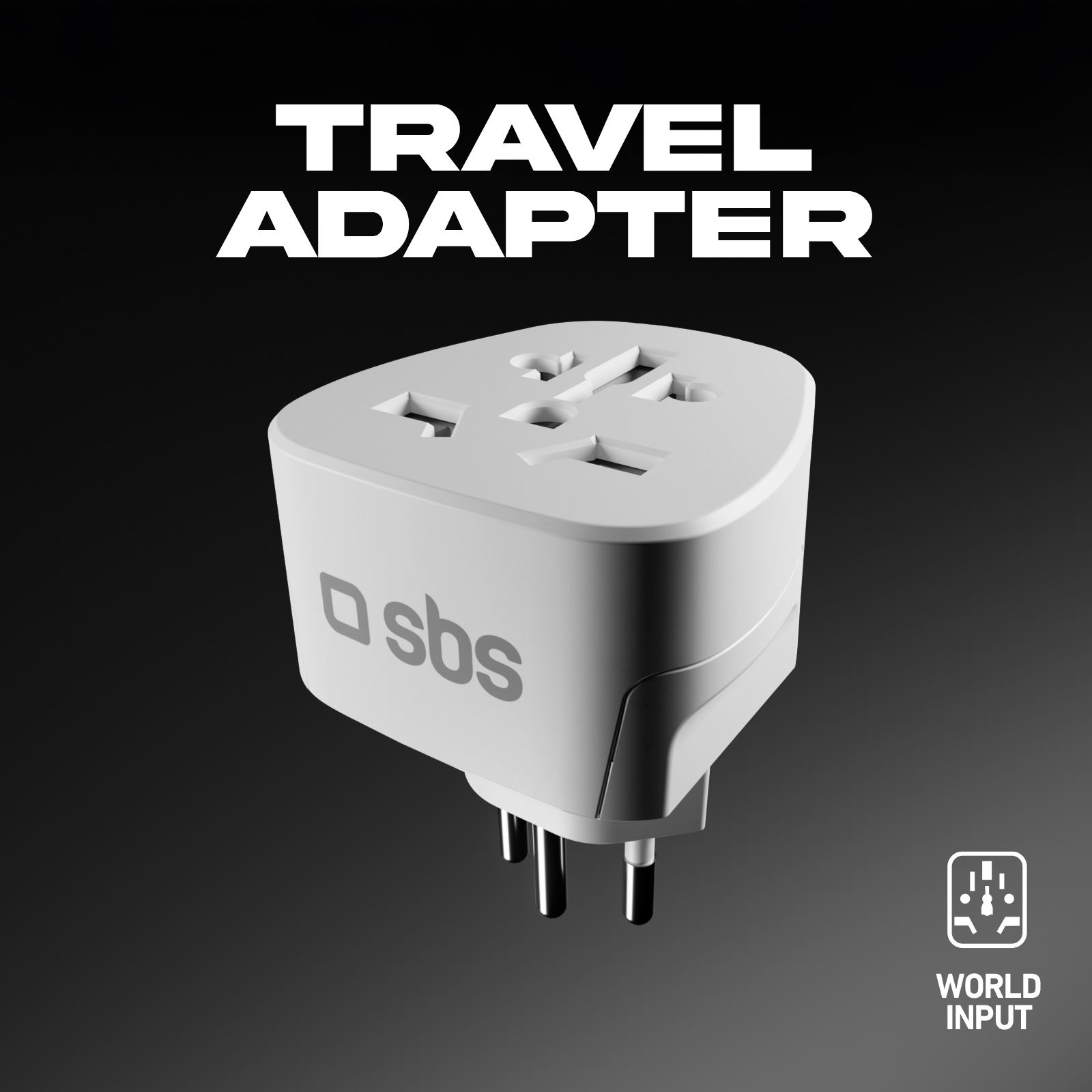 Cargador de móvil - SBS TEADAPTCHWORLD, Blanco