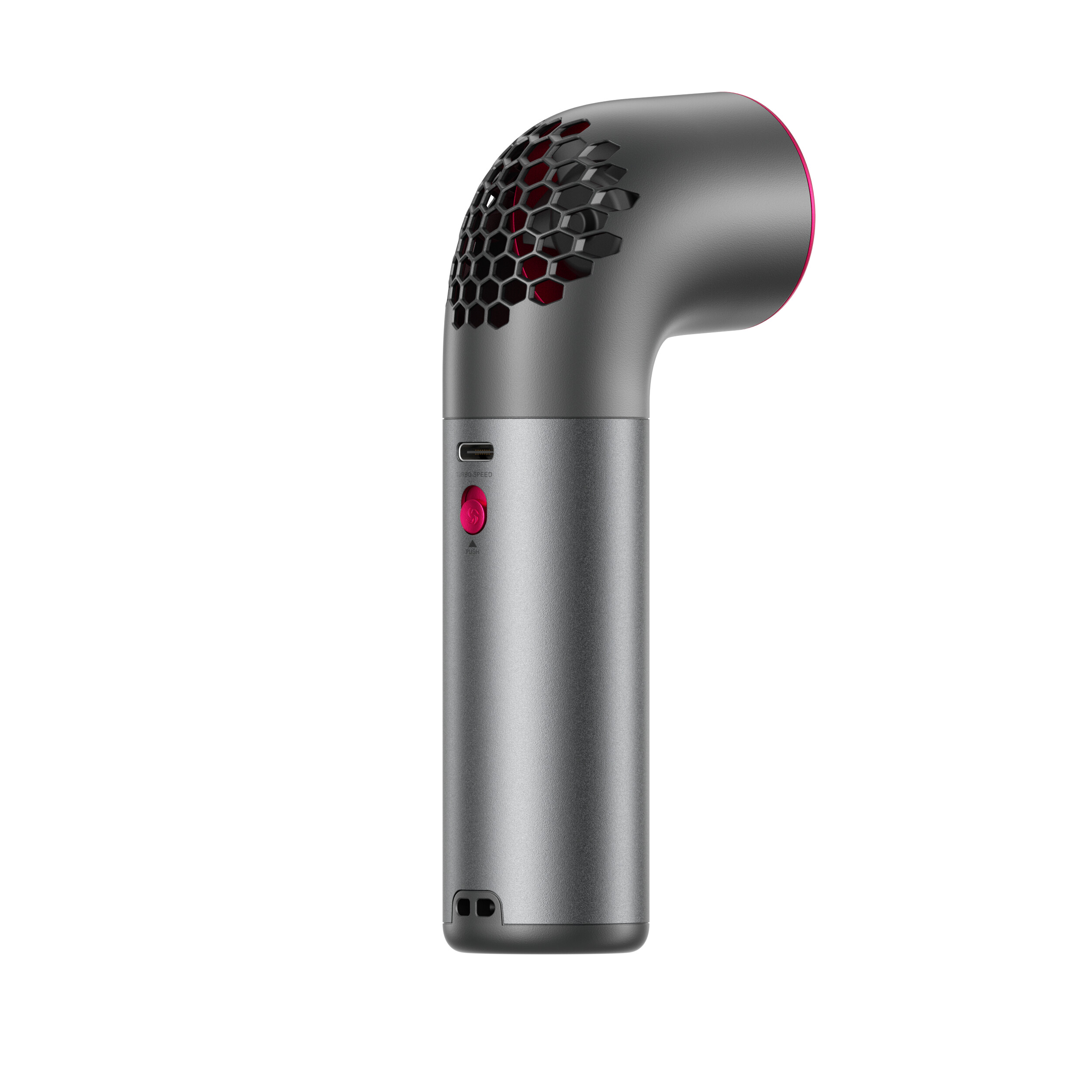 VENTILATORE MANUALE AECOOLY Aero Ultra, Grigio/Rosa