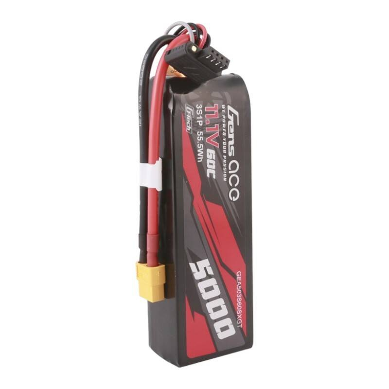 BATTERIA RICARICABILE GENS ACE TATTU Gens ace GEA503S60X6GT Batteria LiPo 5000mAh 11,1V con connettore XT60 per auto