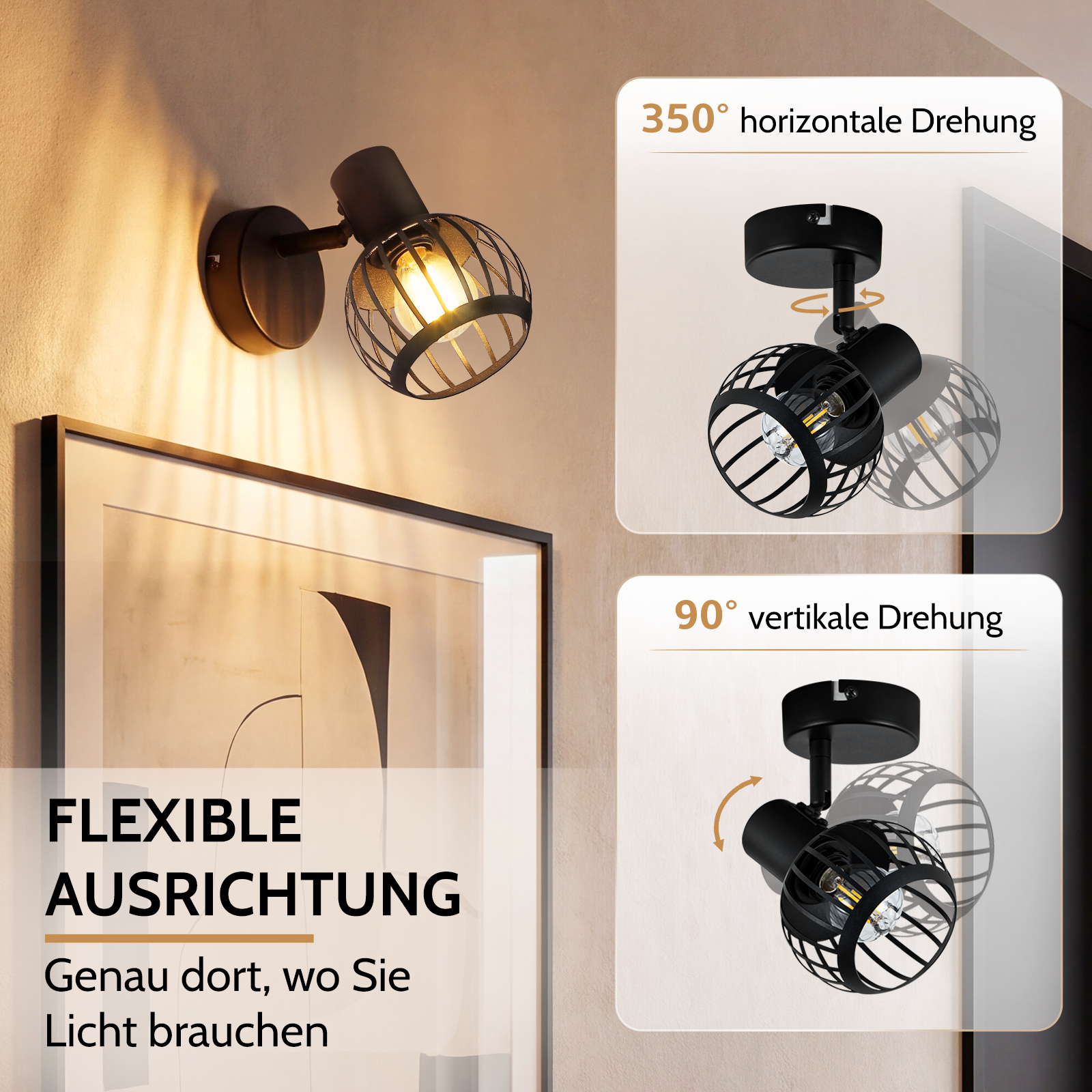 Lampa sufitowa ZMH SD792406 Czarny