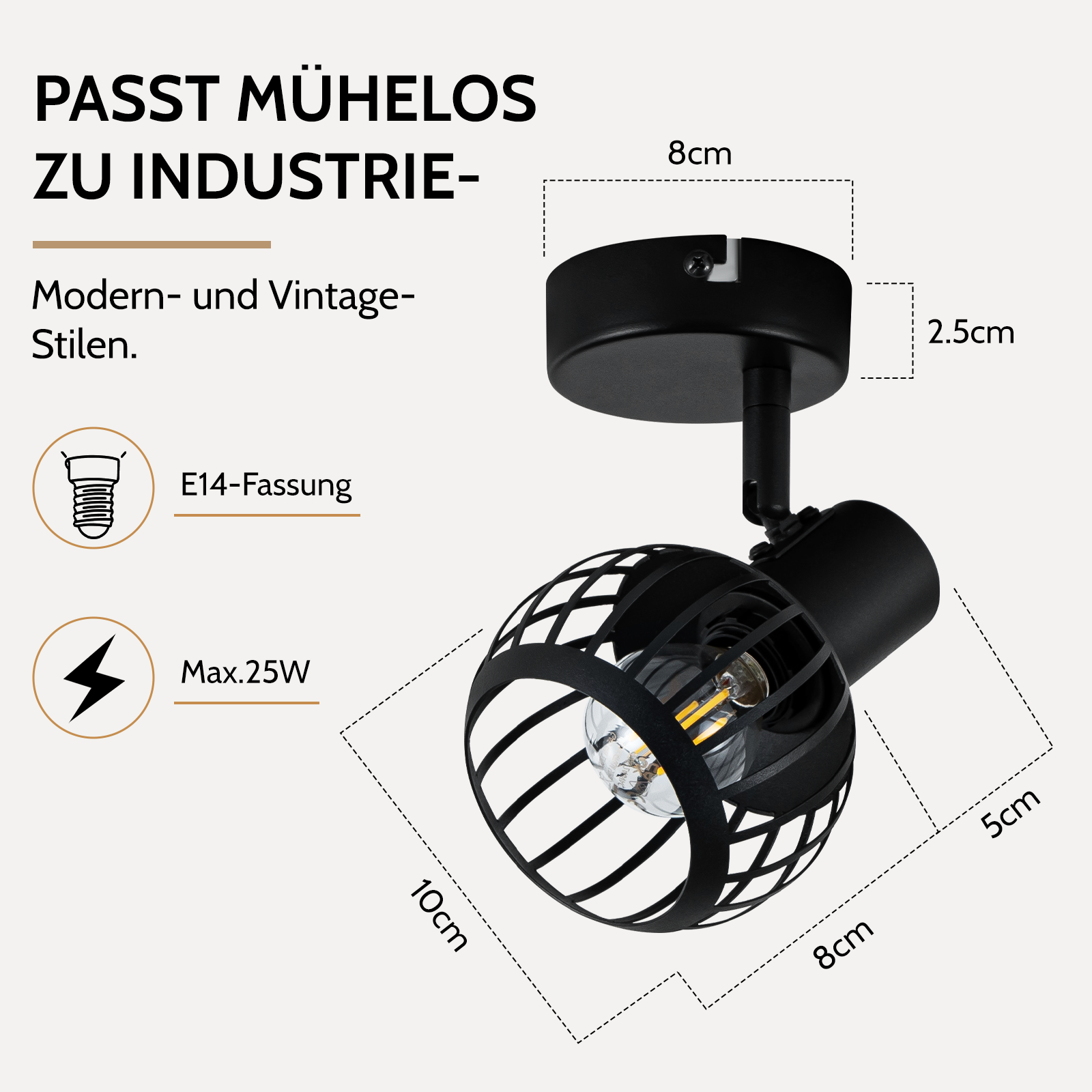 Lampa sufitowa ZMH SD792406 Czarny