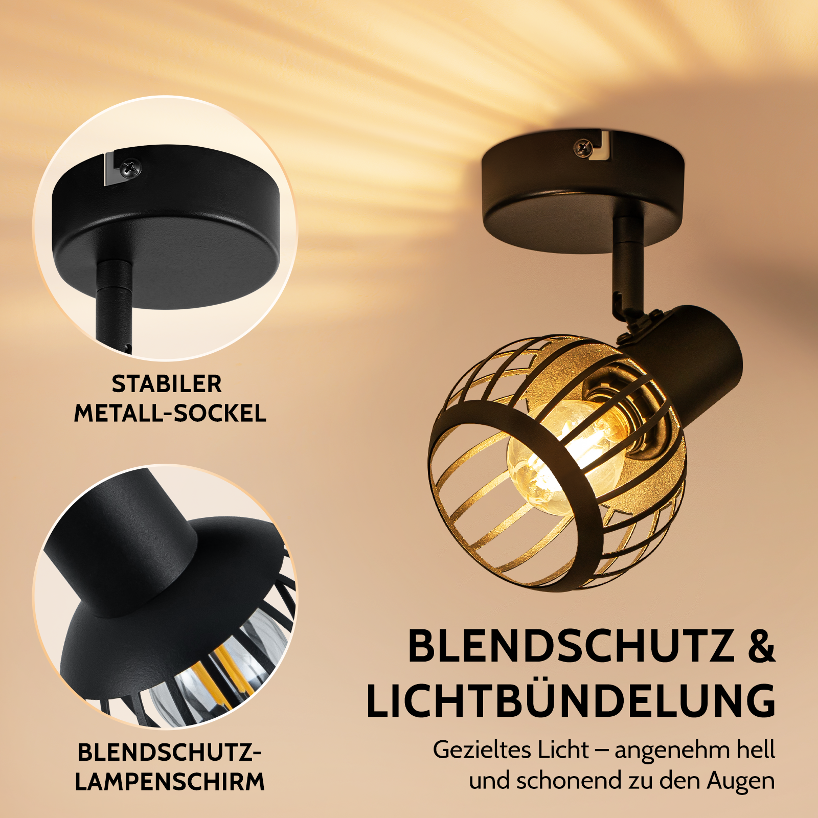 Lampa sufitowa ZMH SD792406 Czarny