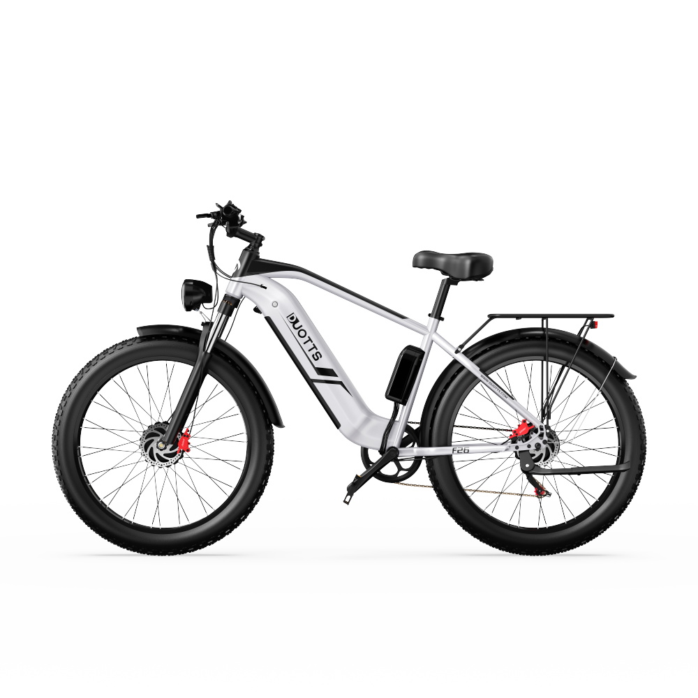 Crossbike - DUOTTS F26, Bicicleta eléctrica, 1500 W, Plateado