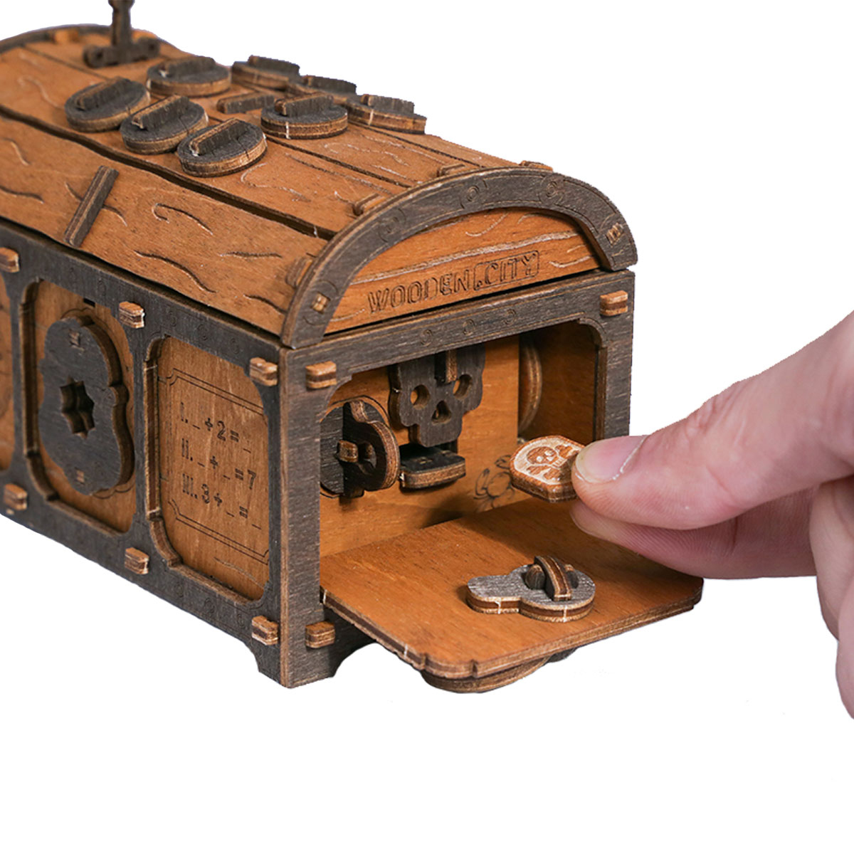 WOODEN CITY 3D Treasure Chest Escape Room Wooden City