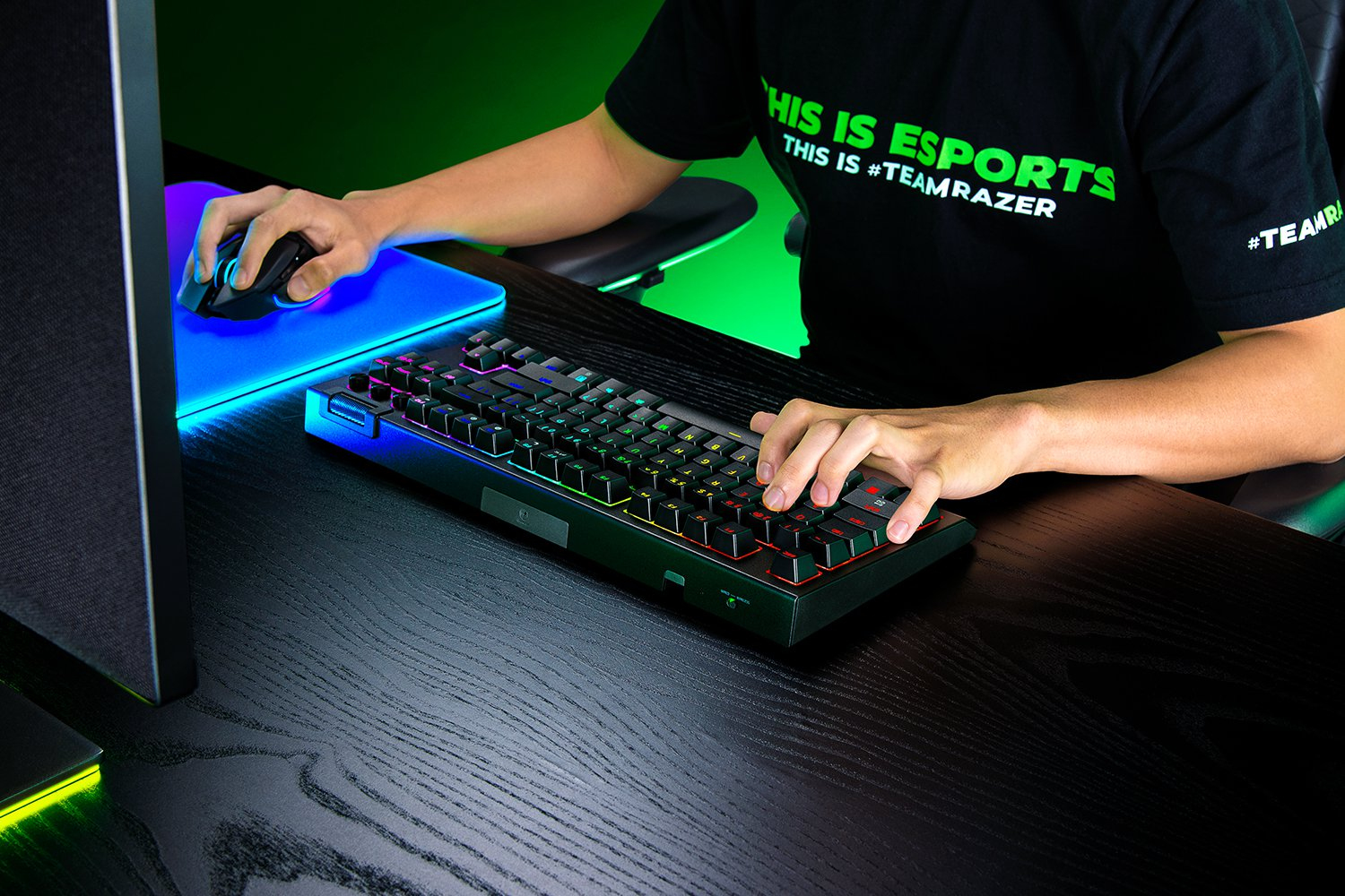 TASTIERA GAMING RAZER BlackWidow V4 Tenkeyless HyperSpeed, QWERTY, USB Type-C, Nero