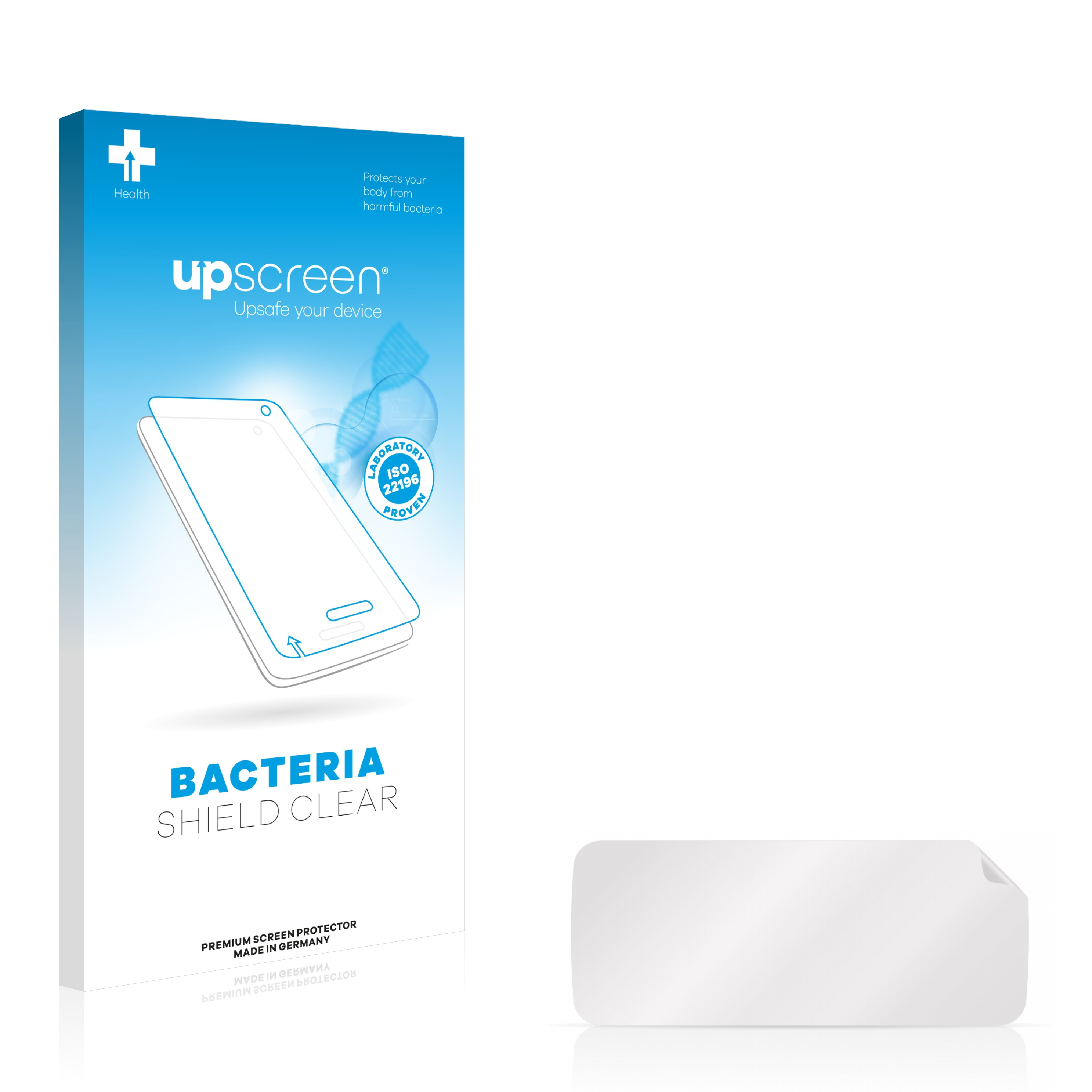 UPSCREEN antibakteriell klare Schutzfolie(für Fiat 500 E Uconnect 5 10")