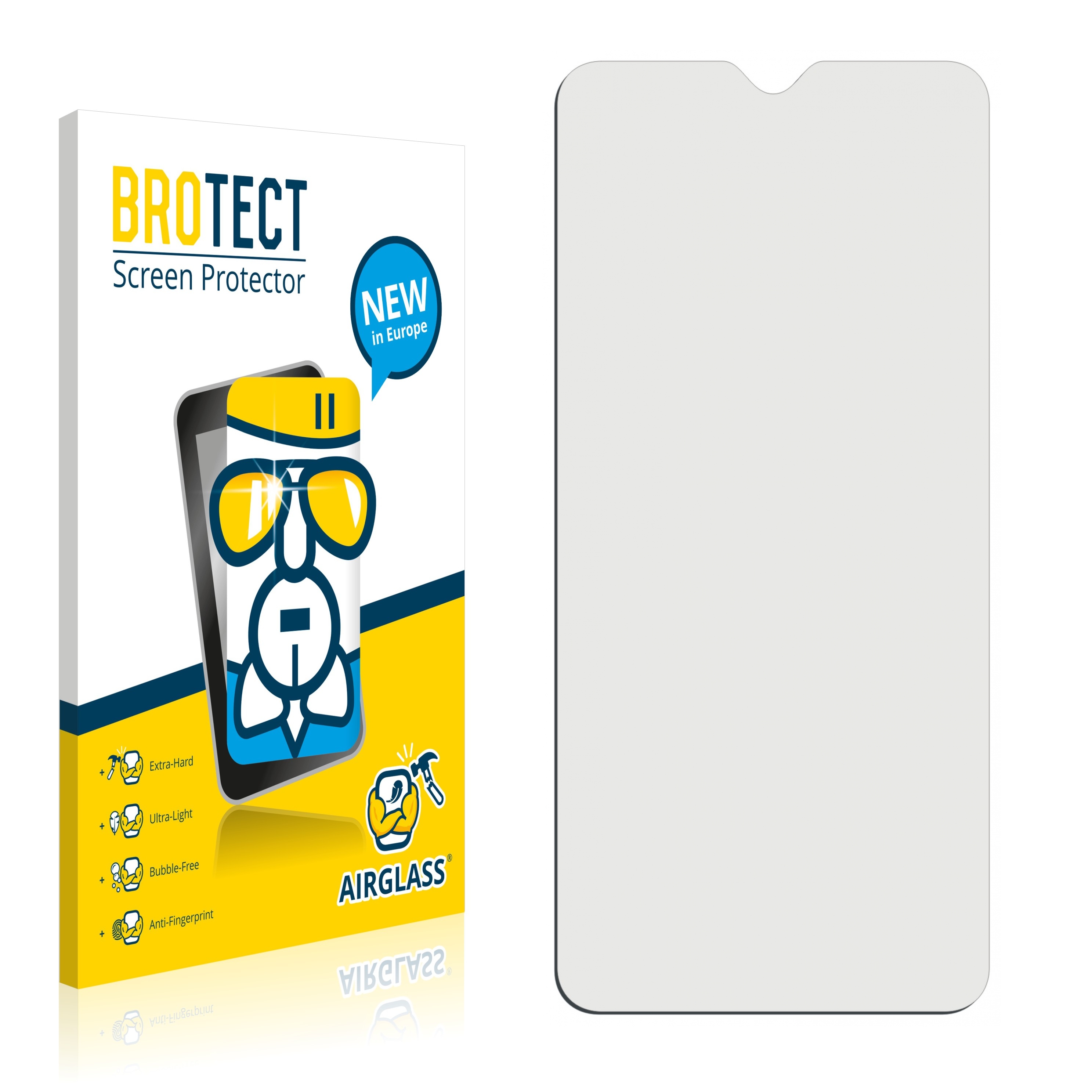 BROTECT Airglass klare Schutzfolie(für Samsung Galaxy A10)
