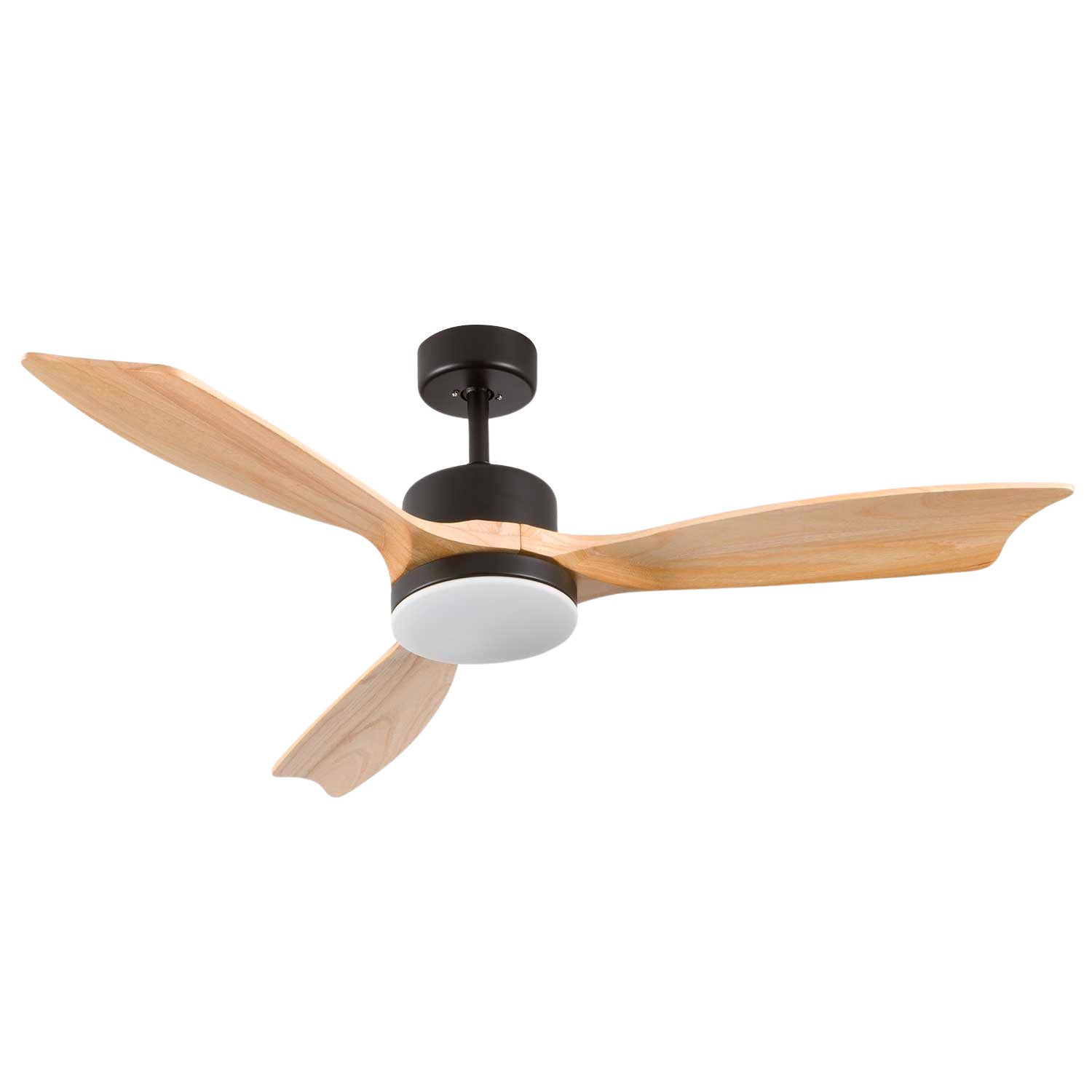 Ventilador De Techo luz 3 aspas 56w 6 velocidades nueva york dayron negro 7h 26062 148 cm 56 led silencioso potencia