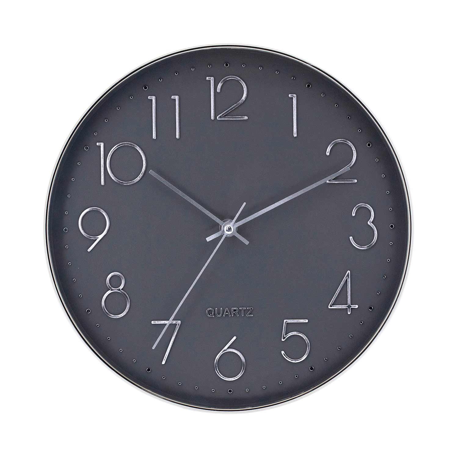 Pared Decorativo Varios colores thinia home gris oscuroplateado multicolor 30 cm relojpared81026thinia ø30
