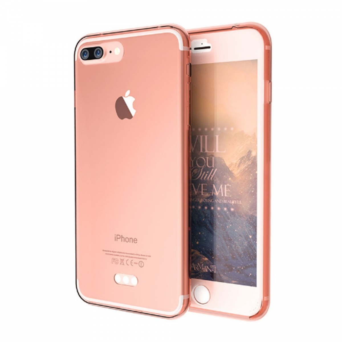 CASEONLINE 360°, Backcover, Apple, iPhone 7 Plus, Pink