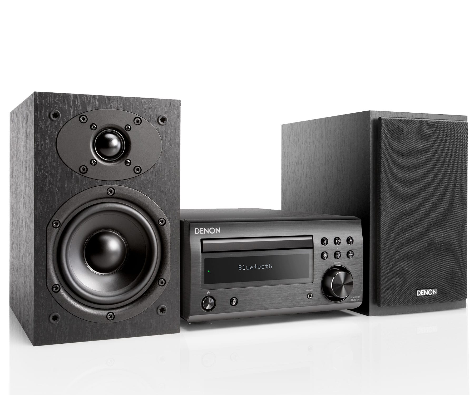 Microcadena  - DM-41DAB BK DENON, Bluetooth, Negro