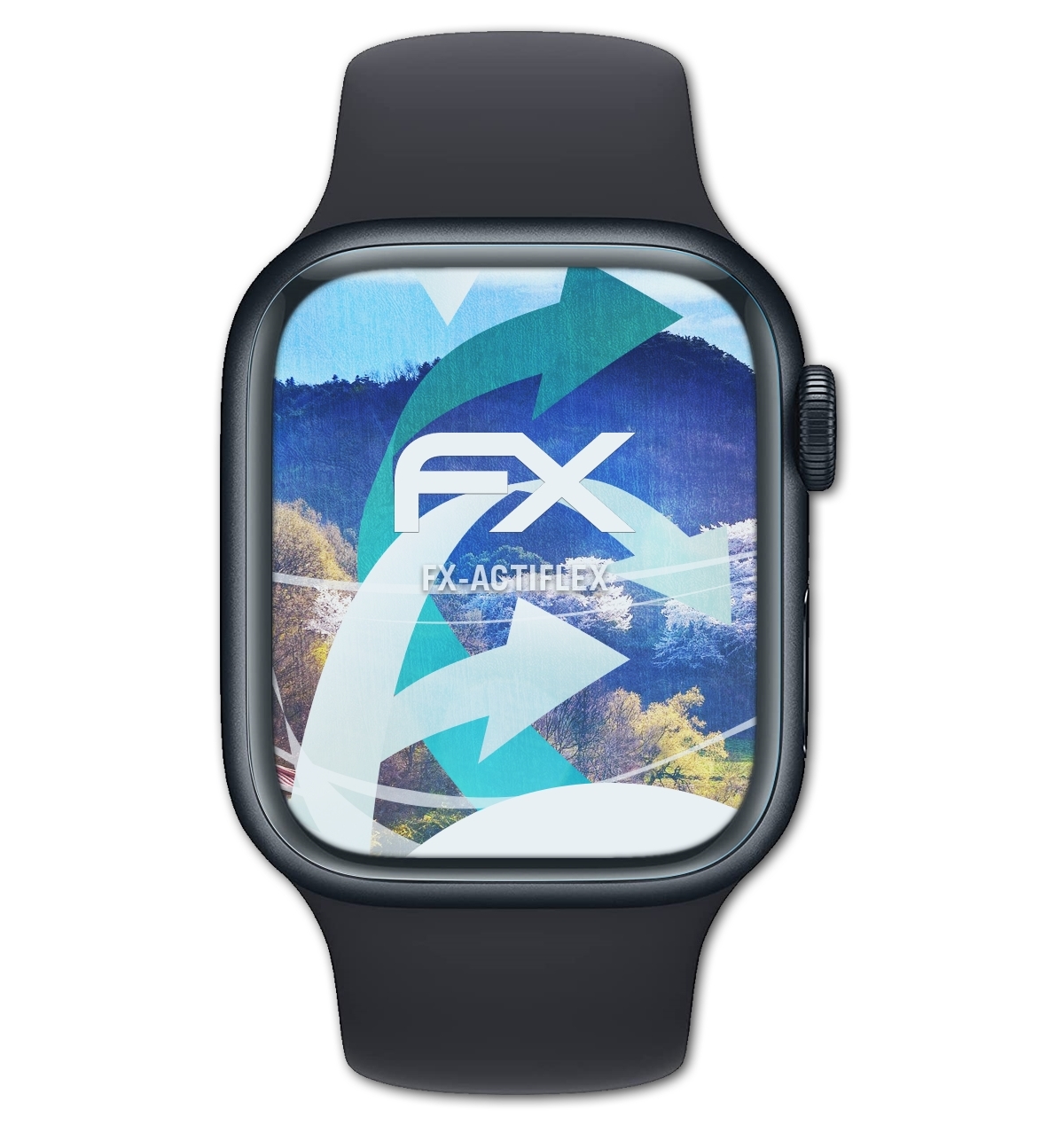 ATFOLIX 3x FX-ActiFleX Displayschutz(für Apple Watch 41 mm (Series 8))