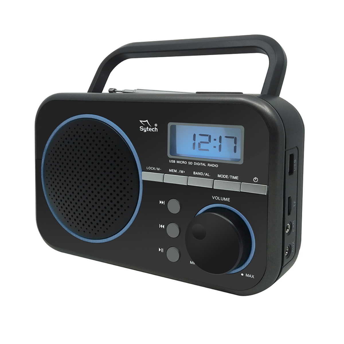 Radio portátil - SY1659NG SYTECH, Negro