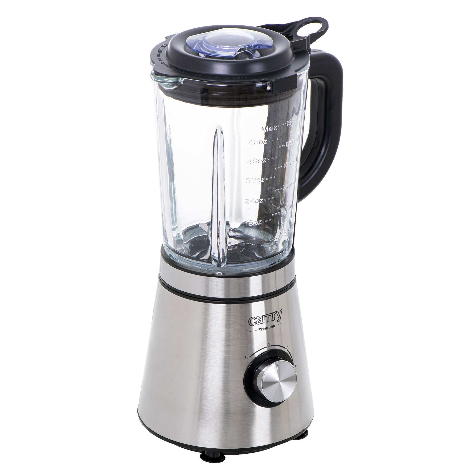 Camry Cr4083 Batidora de vaso americana jarra cristal 15 litros 2 velocidades pulso 4 cuchillas acero inoxidable 2200w 2200