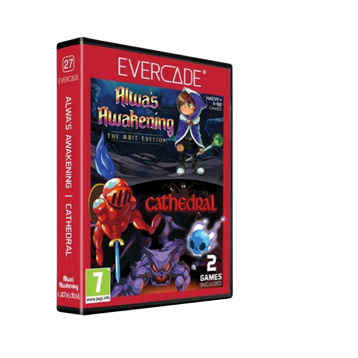 Cartucho Blaze Evercade vs alwas awakening 8bits cathedral y juego retro s
