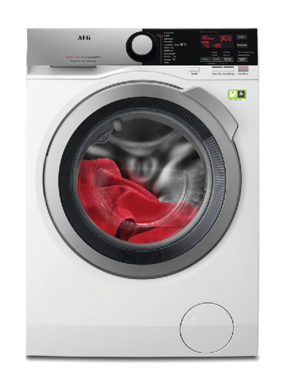 Lavadora carga frontal - AEG L 8 FEE 842, Capacidad 8 Kg, 11 Programas, Motor Silent Plus, Blanco