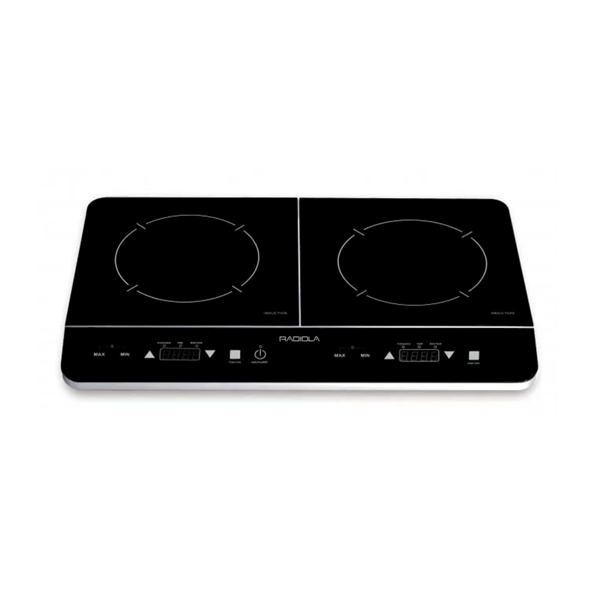 Placa portátil - RAIH202ZBL RADIOLA, Inducción, 2 zonas, Negro