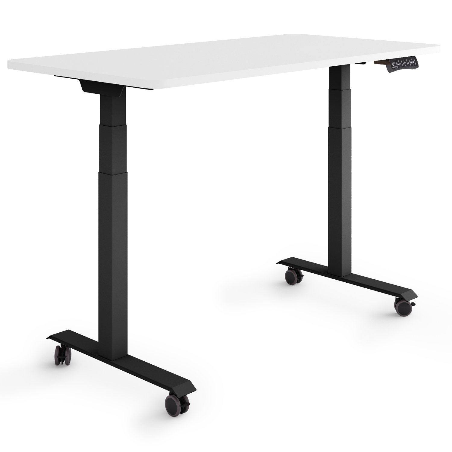 ESMART EZX132BW auf Rollen 120 x 60 cm elektrisch höhenverstellbarer