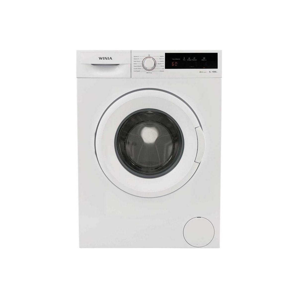 Lavadora carga frontal - WVD06T0WW10U WINIA, 6 kg, 15,0 programas, Blanco