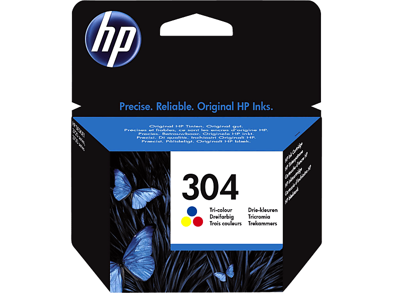 HP 304 Trefärgad (N9K05AE) - Original Bläckpatron