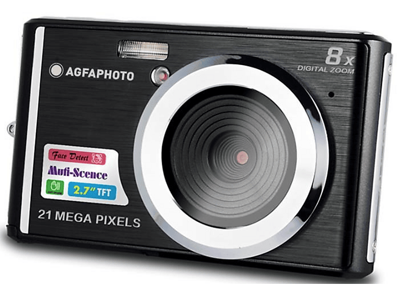 AgfaPhoto Compact Cam DC5200 Digitalkamera, Schwarz — Foto 2 von 5