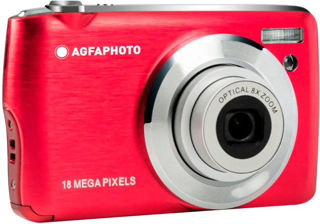 AGFA DC8200 kompakt digitális fényképezőgép, piros (AG-DC8200-RD)