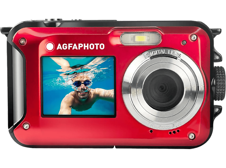 AGFA WP8000 vízálló kompakt digitális fényképezőgép, piros (AG-WP8000-RD)