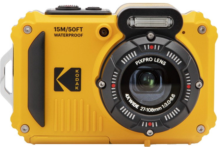 KODAK WPZ2 vízálló, porálló, ütésálló digitális fényképezőgép, sárga (KO-WPZ2-YL)