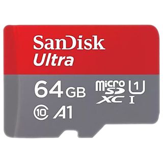 SANDISK MicroSDXC geheugenkaart Ultra A1 64 GB met SD-adapter (0619659200541)